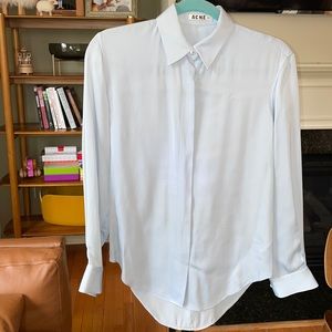 Acne studios silk blouse.